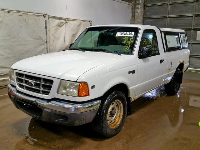 1FTYR10C41PA23265 - 2001 FORD RANGER WHITE photo 2