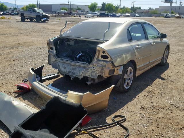 1HGFA16828L017288 - 2008 HONDA CIVIC GOLD photo 4