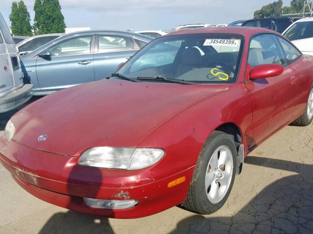 1YVGE31B5P5188913 - 1993 MAZDA MX-6 LS MAROON photo 2