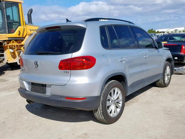 WVGAV7AX3JK005124 - 2018 VOLKSWAGEN TIGUAN LIM SILVER photo 4