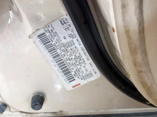 JT6HF10U0X0049310 - 1999 LEXUS RX 300 BROWN photo 10