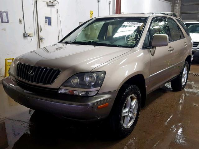 JT6HF10U0X0049310 - 1999 LEXUS RX 300 BROWN photo 2