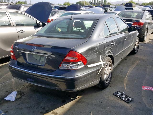 WDBUF65J83A290036 - 2003 MERCEDES-BENZ E 320 GRAY photo 4