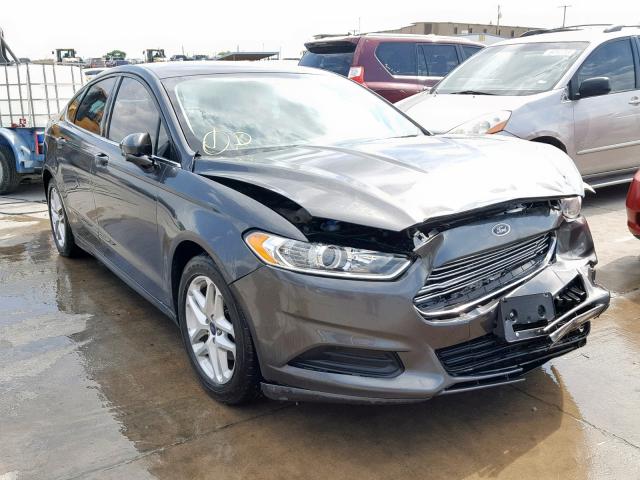 3FA6P0H71FR163049 - 2015 FORD FUSION SE GRAY photo 1