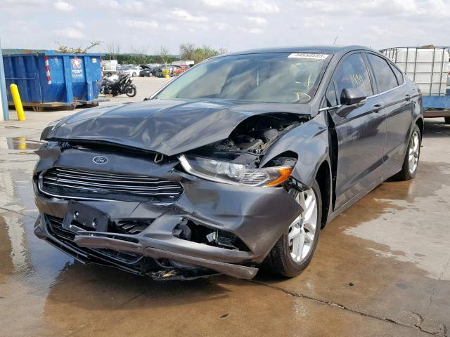 3FA6P0H71FR163049 - 2015 FORD FUSION SE GRAY photo 2