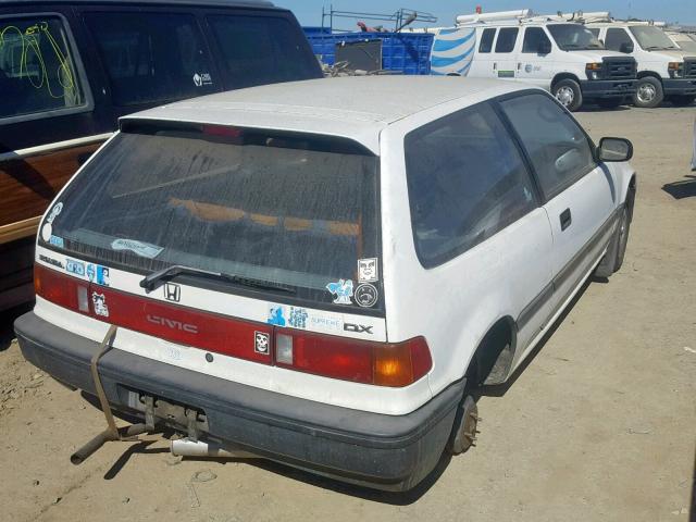 JHMED6451JS012620 - 1988 HONDA CIVIC 1.5 WHITE photo 4