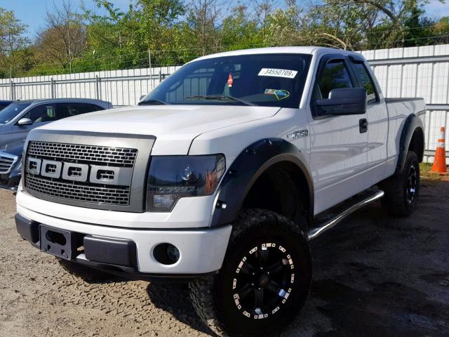 1FTEX1E83AFD37900 - 2010 FORD F150 SUPER WHITE photo 2