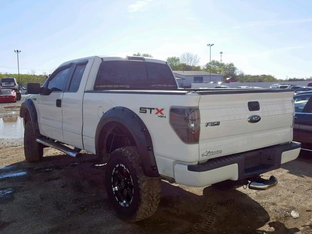 1FTEX1E83AFD37900 - 2010 FORD F150 SUPER WHITE photo 3