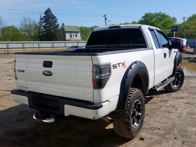 1FTEX1E83AFD37900 - 2010 FORD F150 SUPER WHITE photo 4