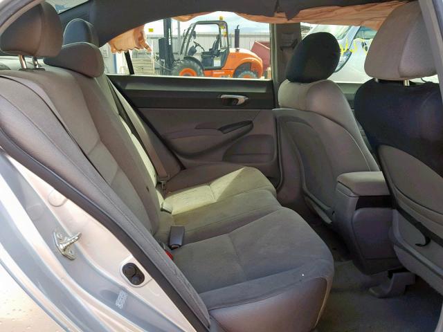 1HGFA16546L068813 - 2006 HONDA CIVIC LX SILVER photo 6