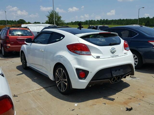 KMHTC6AE9GU268271 - 2016 HYUNDAI VELOSTER T WHITE photo 3