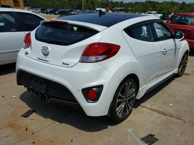 KMHTC6AE9GU268271 - 2016 HYUNDAI VELOSTER T WHITE photo 4