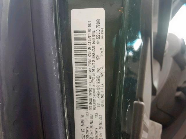 1J4FA54137L169603 - 2007 JEEP WRANGLER S 绿色 照片 10