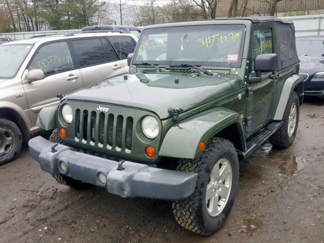 1J4FA54137L169603 - 2007 JEEP WRANGLER S 绿色 照片 2