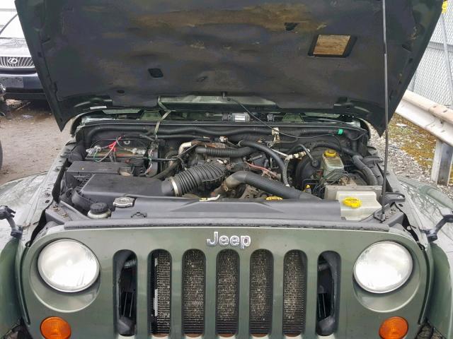 1J4FA54137L169603 - 2007 JEEP WRANGLER S 绿色 照片 7