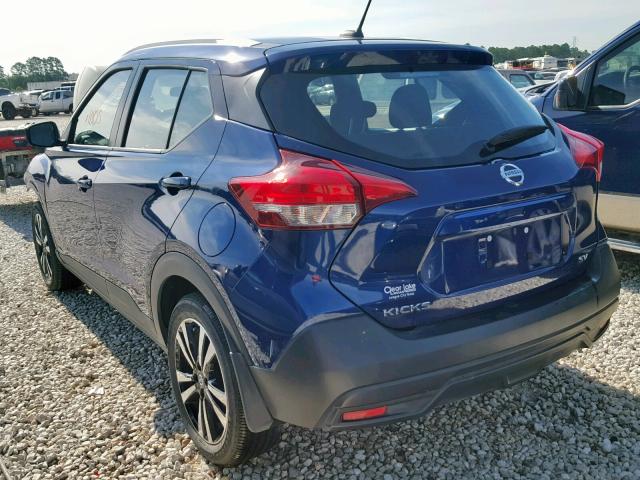 3N1CP5CU8JL509555 - 2018 NISSAN KICKS S BLUE photo 3