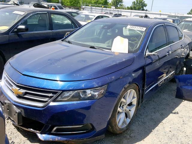 1G1155S30EU158907 - 2014 CHEVROLET IMPALA LTZ BLUE photo 2