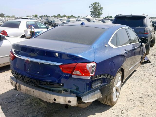 1G1155S30EU158907 - 2014 CHEVROLET IMPALA LTZ BLUE photo 4