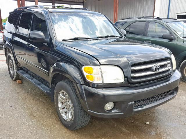 5TDBT48A53S137991 - 2003 TOYOTA SEQUOIA LI BLACK photo 1