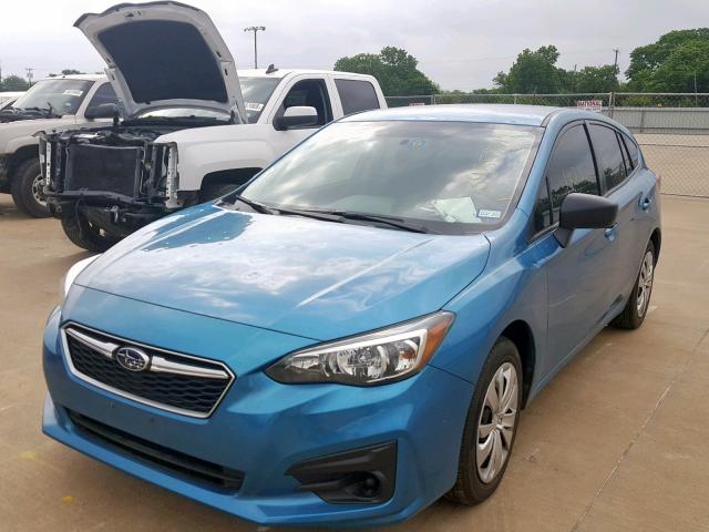 4S3GTAA61J3705081 - 2018 SUBARU IMPREZA TURQUOISE photo 2