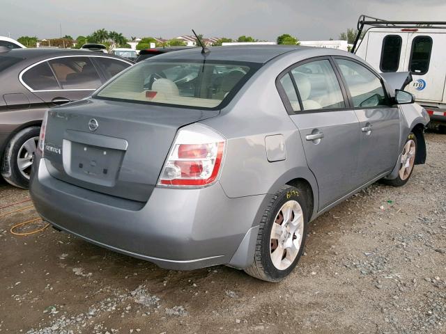 3N1AB61E88L724564 - 2008 NISSAN SENTRA 2.0 GRAY photo 4