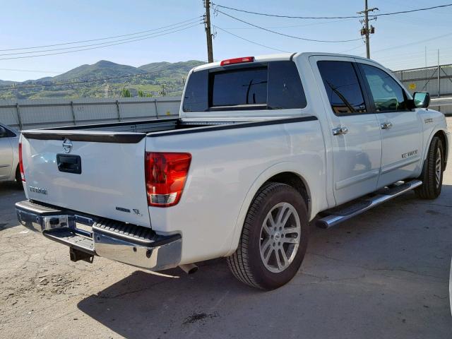 1N6BA0ED7DN308306 - 2013 NISSAN TITAN S WHITE photo 4