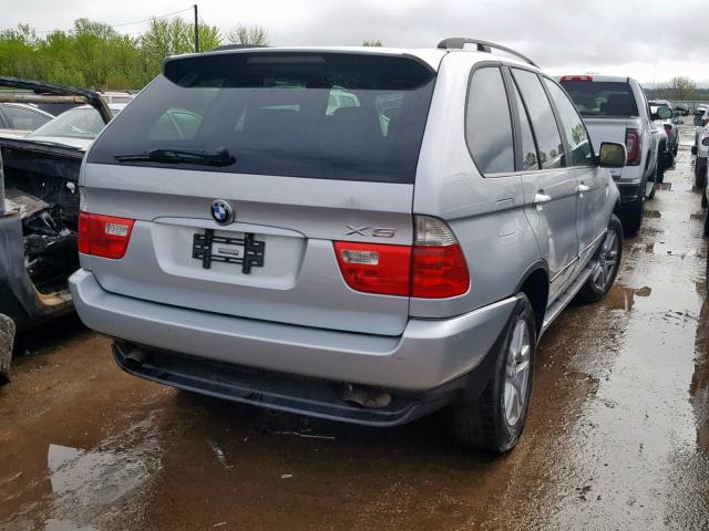 5UXFA13564LU34513 - 2004 BMW X5 3.0I SILVER photo 4