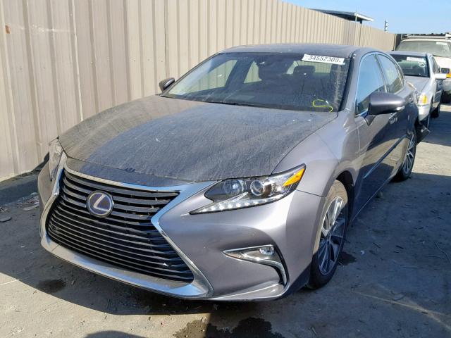 JTHBW1GG1G2120094 - 2016 LEXUS ES 300H SILVER photo 2