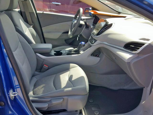 1G1RA6S5XGU104443 - 2016 CHEVROLET VOLT LT BLUE photo 5