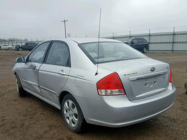 KNAFE221695647156 - 2009 KIA SPECTRA EX SILVER photo 3