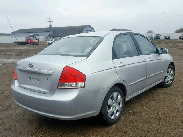 KNAFE221695647156 - 2009 KIA SPECTRA EX SILVER photo 4