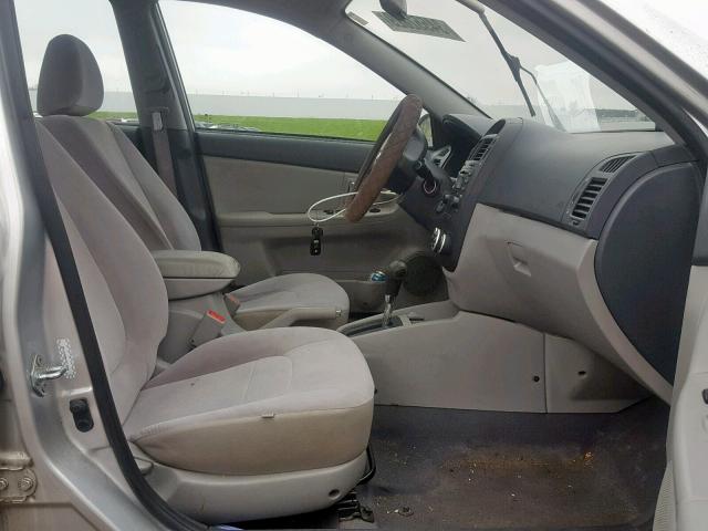 KNAFE221695647156 - 2009 KIA SPECTRA EX SILVER photo 5