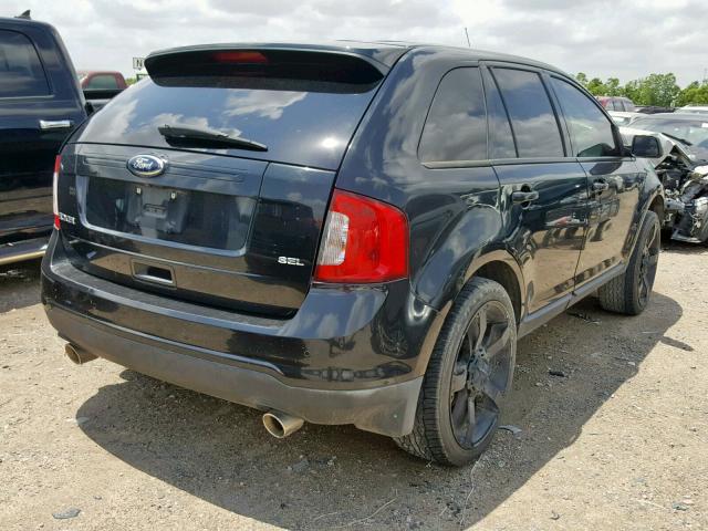 2FMDK3JC8DBB30047 - 2013 FORD EDGE SEL BLACK photo 4