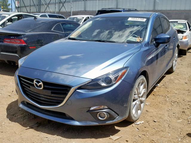 JM1BM1N37G1355676 - 2016 MAZDA 3 GRAND TO BLUE photo 2