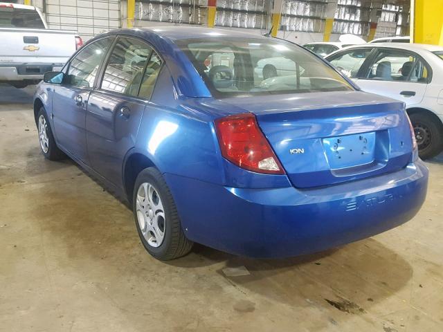 1G8AJ54F35Z161968 - 2005 SATURN ION LEVEL BLUE photo 3