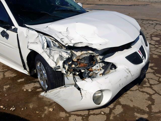 2G2WP522041354858 - 2004 PONTIAC GRAND PRIX WHITE photo 9