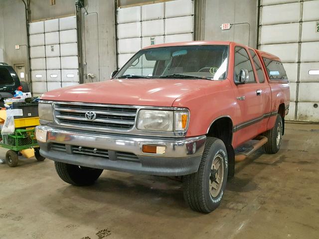 JT4UN24D9T0017749 - 1996 TOYOTA T100 XTRAC RED photo 2