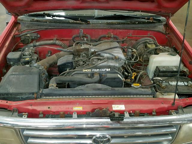 JT4UN24D9T0017749 - 1996 TOYOTA T100 XTRAC RED photo 7