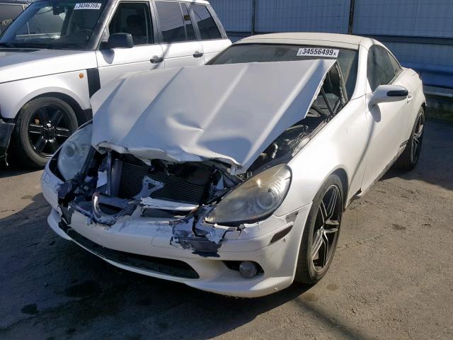 WDBWK56F66F109791 - 2006 MERCEDES-BENZ SLK 350 WHITE photo 2