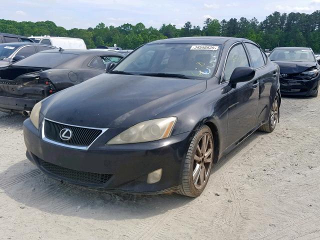 JTHBK262565006684 - 2006 LEXUS IS 250 BLACK photo 2