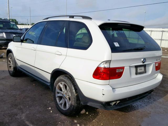 5UXFB53586LV24527 - 2006 BMW X5 4.4I WHITE photo 3