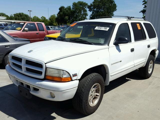 1B4HS28Y5WF176127 - 1998 DODGE DURANGO WHITE photo 2