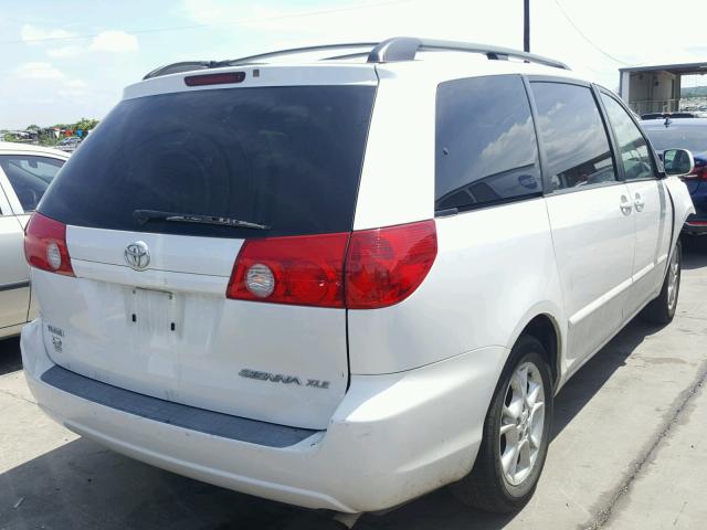 5TDZA22C06S475712 - 2006 TOYOTA SIENNA XLE WHITE photo 4