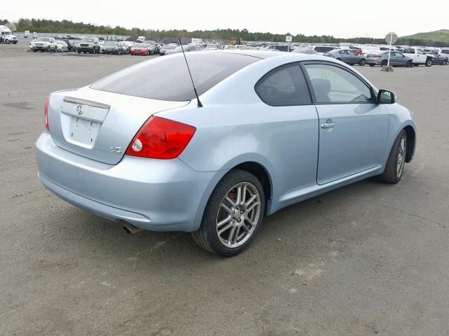 JTKDE177060091039 - 2006 TOYOTA SCION TC BLUE photo 4