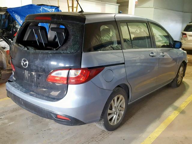 JM1CW2CL1C0113344 - 2012 MAZDA 5 SILVER photo 4