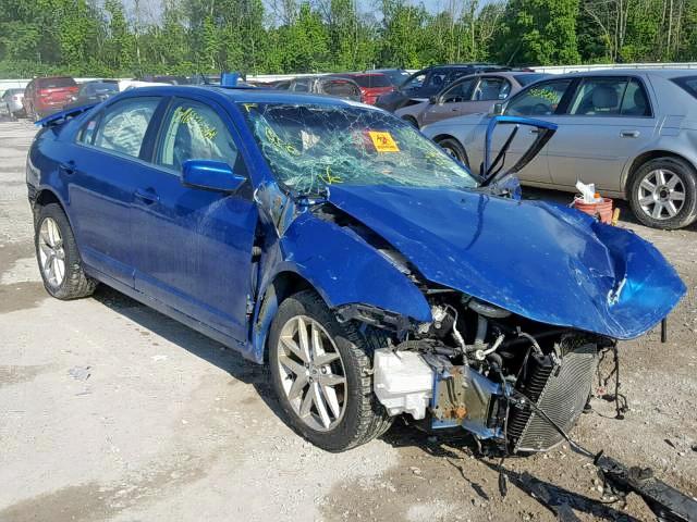 3FAHP0JA8CR223127 - 2012 FORD FUSION SEL BLUE photo 1