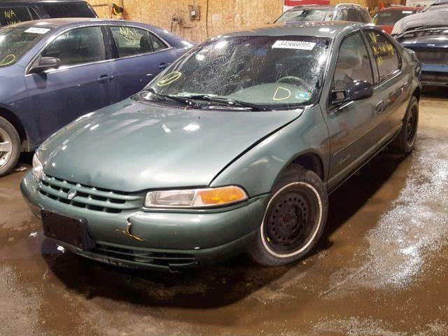 1P3EJ46C0VN698633 - 1997 PLYMOUTH BREEZE GREEN photo 2