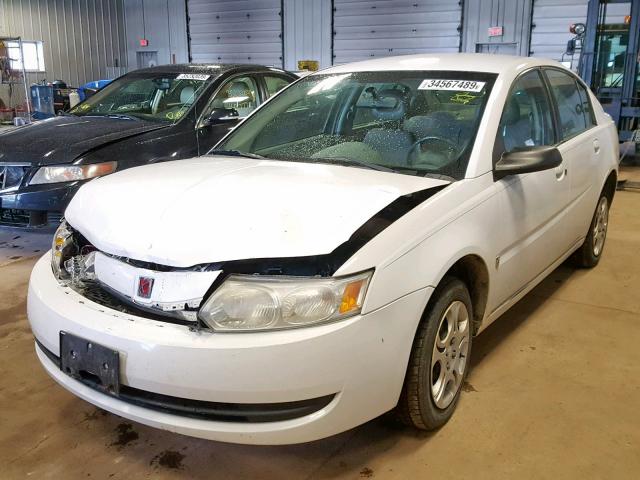 1G8AJ52F24Z203077 - 2004 SATURN ION LEVEL WHITE photo 2
