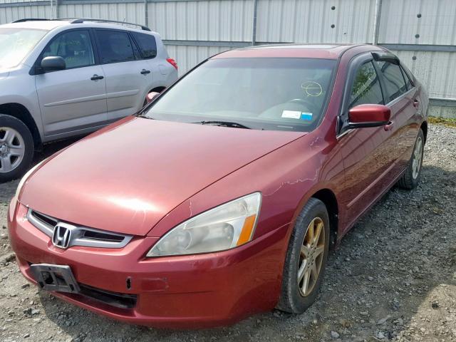 1HGCM66594A042515 - 2004 HONDA ACCORD EX MAROON photo 2