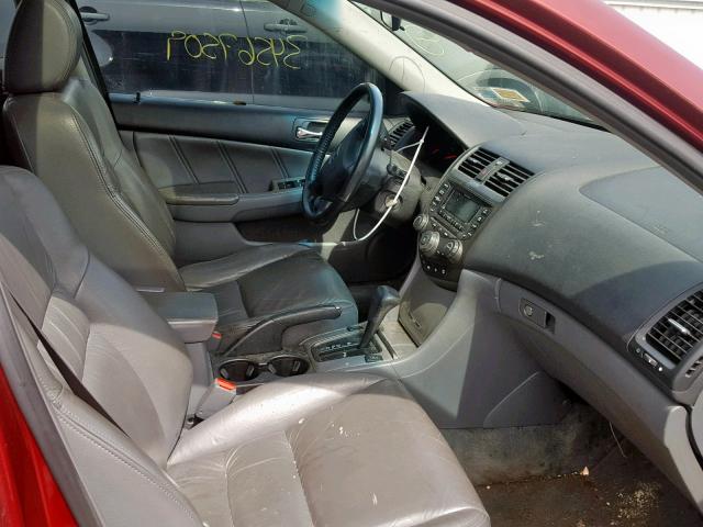 1HGCM66594A042515 - 2004 HONDA ACCORD EX MAROON photo 5